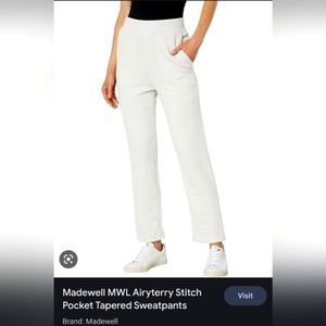 Madewell MWL Airyterry Stitch pocket sweatpants